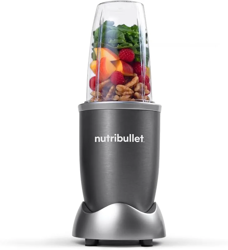 nutribullet Original 600, elektrisk blender, hackare, smoothietillverkare, multifunktionell blender, effekt 600 watt, grå, NB603DG — Kök & Hushåll