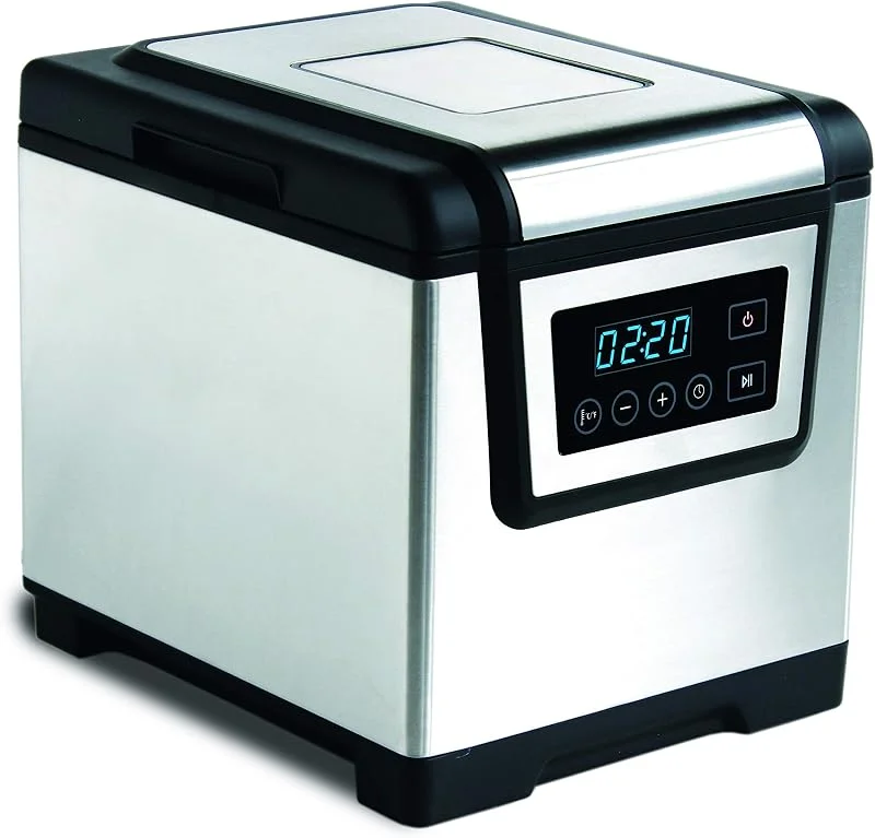 Maxxo SV 06 professionell sous-vide spis 6 l för vakuumkokning vid låga temperaturer (25–85 °C) sousvide ugnseffekt 1 200 W rostfritt stål svart pekskärm — Kök & Hushåll