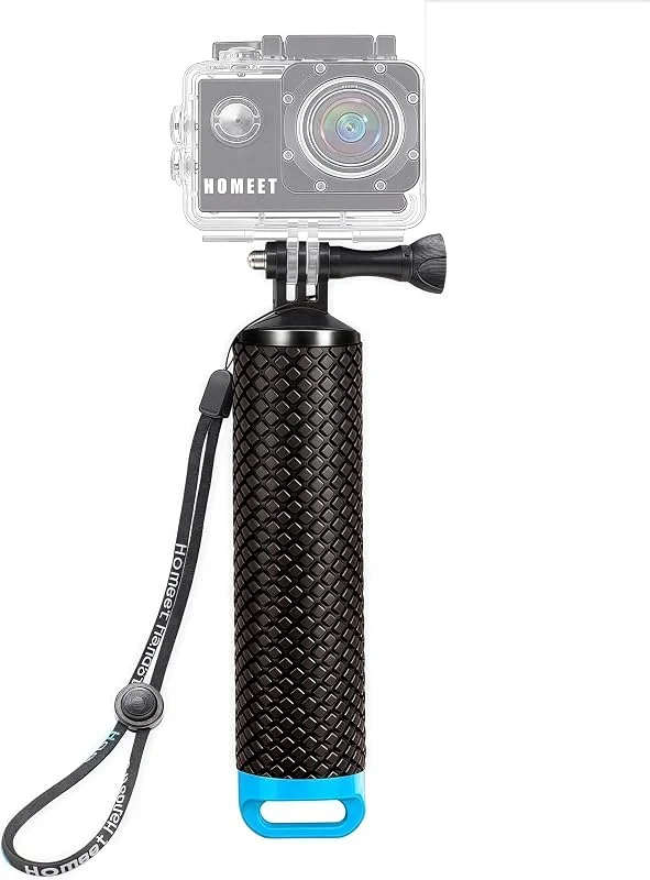 Float Hand Grip Floating Hand Grip Underwater Hand Stick Monopod Pole Selfie Stick Ergonomic for Action Cameras BLUE — Mobil och surfplatta
