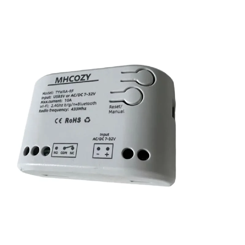 MHCOZY 1-kanals USB 5 V DC 7-32 V smart WiFi trådlös reläomkopplarmodul, Tuya Smart Life app fjärrkontroll, fungerar med Alexa Google Home (1) — Smarta hem