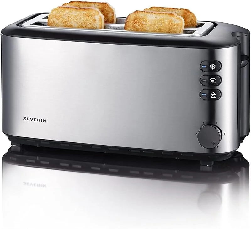 Severin AT 2509 Toaster edelstahl, schwarz — Kök & Hushåll