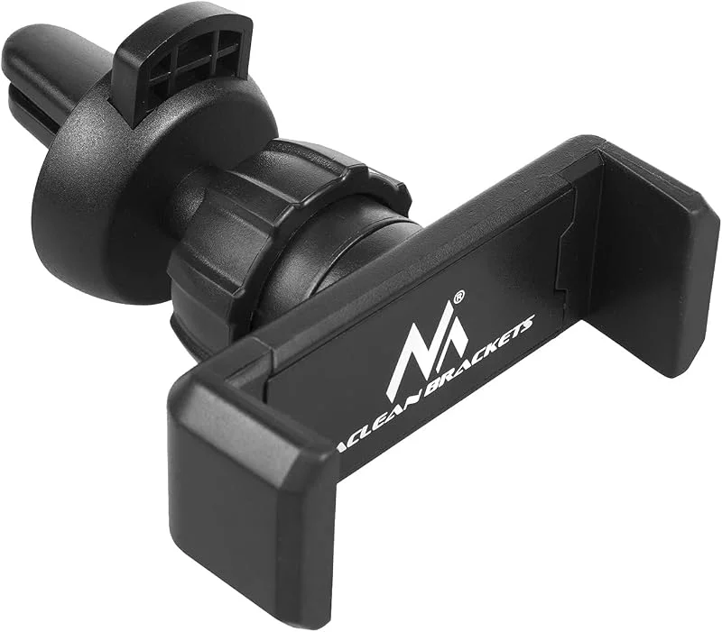 Maclean MC-322 universell mobiltelefonhållare för bil för ventilation bil smartphone hållare min, max bredd: 54, 87 mm (360 graders rotation) — Mobil och surfplatta