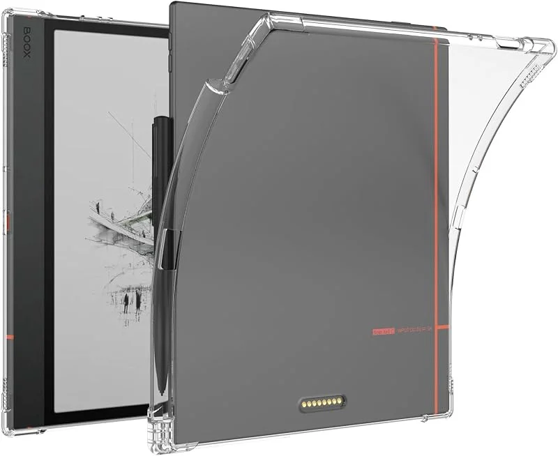 Fodral Kompatibel med Onyx BOOX Note Air 5C 2025, Skydd av Airbag, Ultratunnt Stöttåligt Skyddsfodral, Mjukt TPU Klart Fodral-Transparent — Mobil och surfplatta
