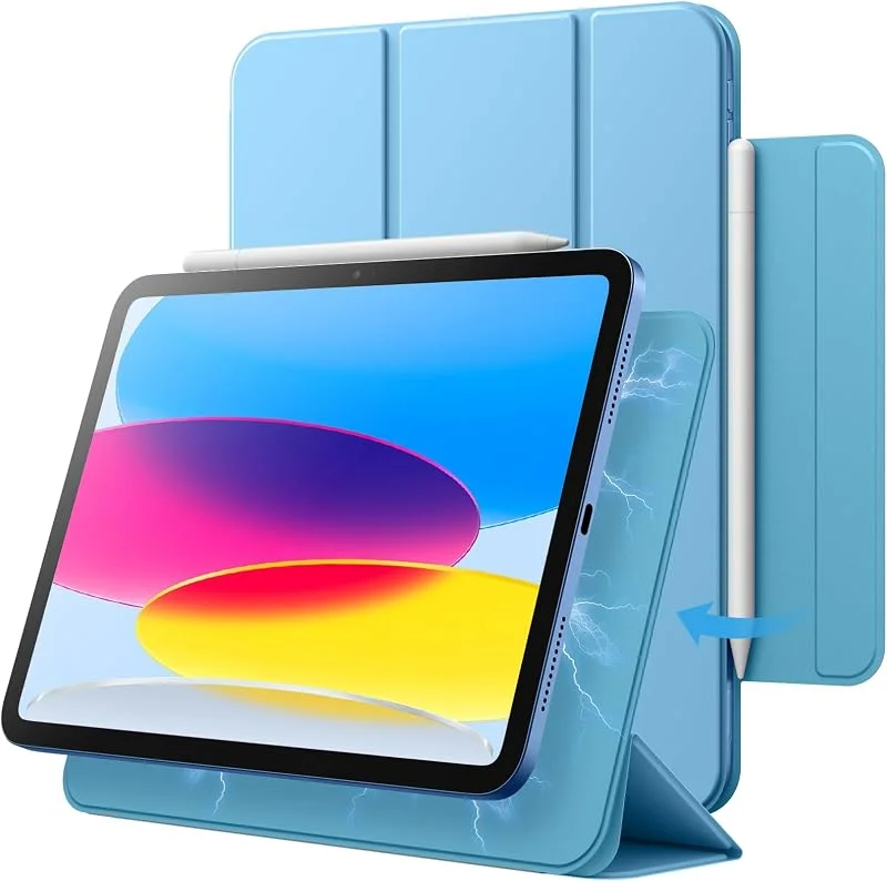 JETech Magnetiskt Fodral för iPad (A16) 11:e, 10:e Gen., Himmelsblå — Mobil och surfplatta