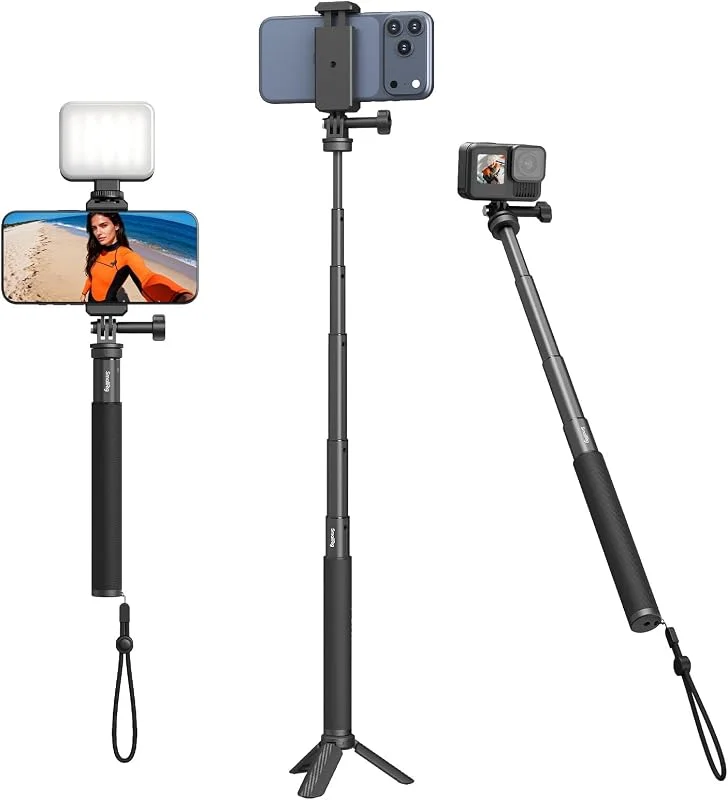SMALLRIG Selfie Stick Tripod with Phone Clamp for Action Camera - 5403 — Mobil och surfplatta