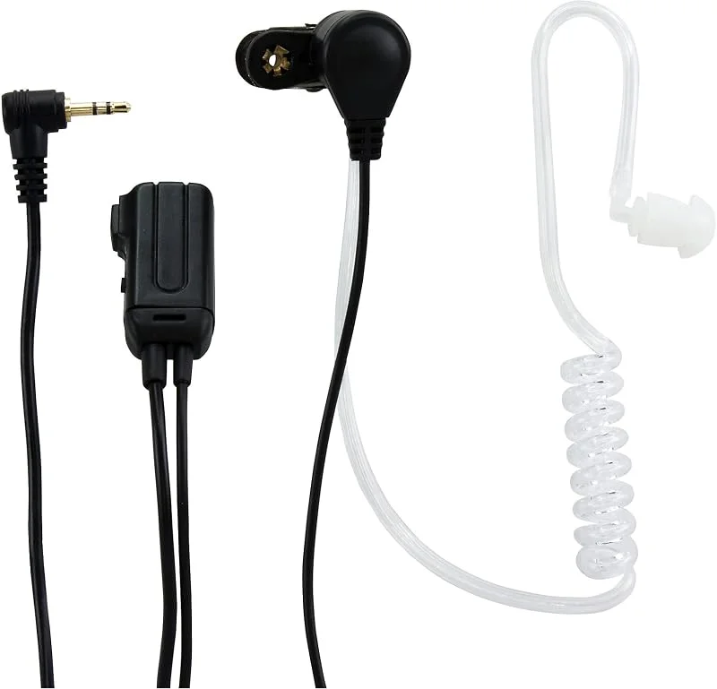 Alecto FRH-10 Duo Walkie Talkie Headset - In ear öronproppar 2-pack - Ergonomiska och utbytbara silikonkåpor - Svart — Hörlurar och ljud