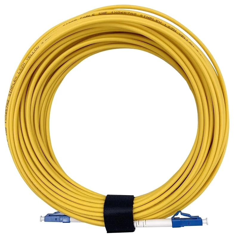 Elfcam - LC, UPC till LC, UPC Simplex singelläge 9, 125μm fiberoptisk kabel, LSZH optisk strumpeband, 10 m — TV och streaming