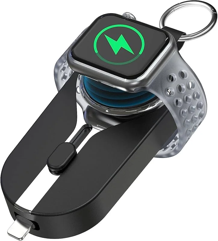 AXFEE Trådlös laddare för Apple Watch, 2 000 mAh magnetisk lätt — Mobil och surfplatta