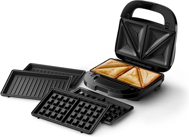 Philips 5000-serien smörgåsmaskin 3 plattor för paninis, smörgåsar, våfflor — Kök & Hushåll