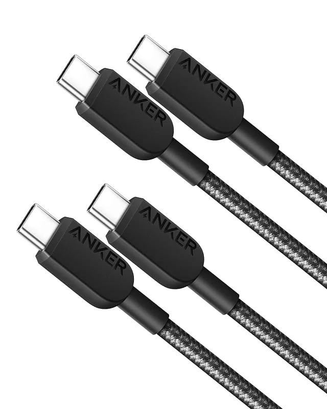 Anker USB-C till USB-C-Kabel, 310 cm Laddkabel 60W för iPhone 16, 15-Serien, MacBook Pro, Air, iPad Pro, Air, Galaxy S24, Pixel, Switch, LG och Mer — Mobil och surfplatta