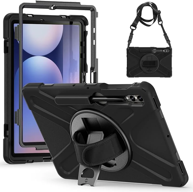 Gerutek Fodral för Samsung Galaxy Tab S10 Plus, S9 FE Plus, S9 Plus 12, 4 tum, svart — Mobil och surfplatta