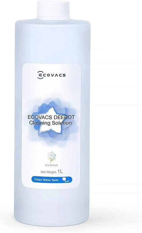 ECOVACS DEEBOT Torkarrobotrengöringsmedel (1 l) för X1 OMNI, X1e OMNI, X1 Turbo, T10 OMNI robotdammsugare — Hushållselektronik