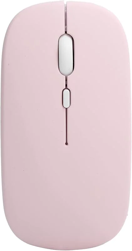 Trådlös Mus Rosa, 2, 4 GHz & Bluetooth 5.0, Tyst 3 Hastigheter 800, 1200, 1600 DPI, Justerbar för Stationära Datorer & Bärbara — Datortillbehör