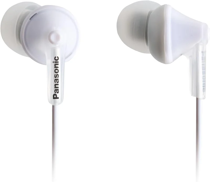 Panasonic RP-HJE125E-A Ergofit In-Ear Hörlurar, Vit — Hörlurar och ljud