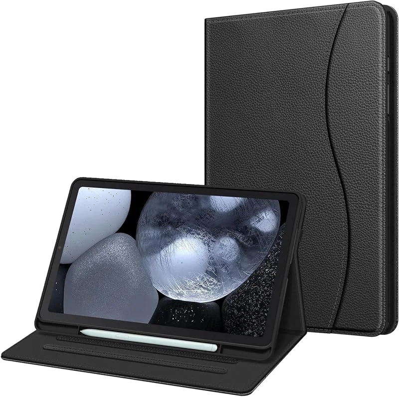 Fintie fodral för Samsung Galaxy Tab S6 Lite 10, 4 2022, 2020 SM-P610, P613, P615, P619, mjukt TPU-baksida fodral skyddsfodral med S-pennhållare och dokumentslitsar, svart — Mobil och surfplatta