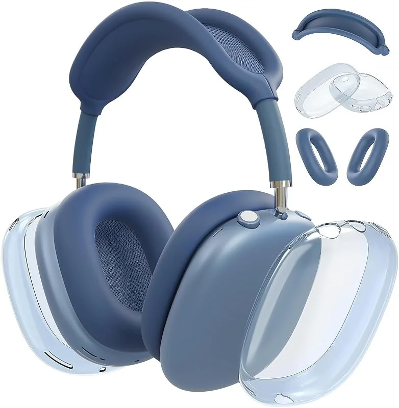 MOLOPPO 3 i 1 fodral kompatibelt med AirPods Max 2, 1, blå — Mobil och surfplatta