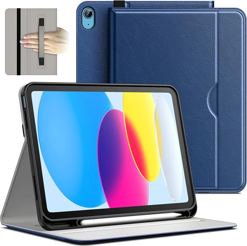 JETech Business Fodral för iPad (A16) 11:e, 10:e Gen., Marin — Mobil och surfplatta