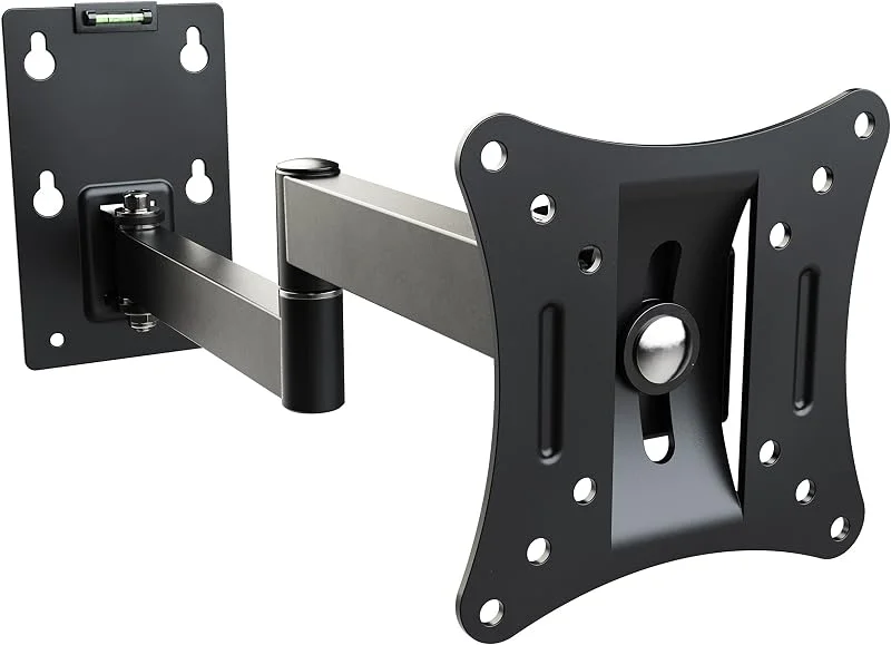 RICOO Monitor TV-väggfaste för många Skärmar från 13-29 tum (33-69cm) upp till 20 kg och R02-11 VESA 50x50-100x100, TV hållare är vridbar och lutbar — TV och streaming