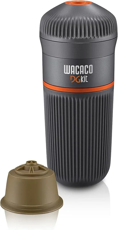 WACACO DG Kit, Tillbehör för Bärbar Espressomaskin Nanopresso, Kompatibel med DG-kaffekapslar, Perfekt för Resor, Camping eller Kontor — Kök & Hushåll