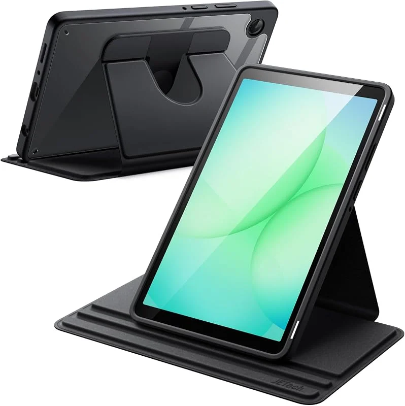 JETech Roterande Fodral för Samsung Galaxy Tab A11, Svart — Mobil och surfplatta
