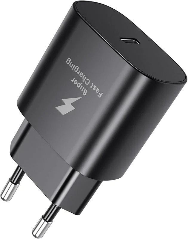 USB C-laddare för Samsung, 25 W snabbladdare strömförsörjning, typ C adapter kompatibel med Galaxy S20, S21, S22, S23, S24 Ultra, Note 20, S10 — Mobil och surfplatta