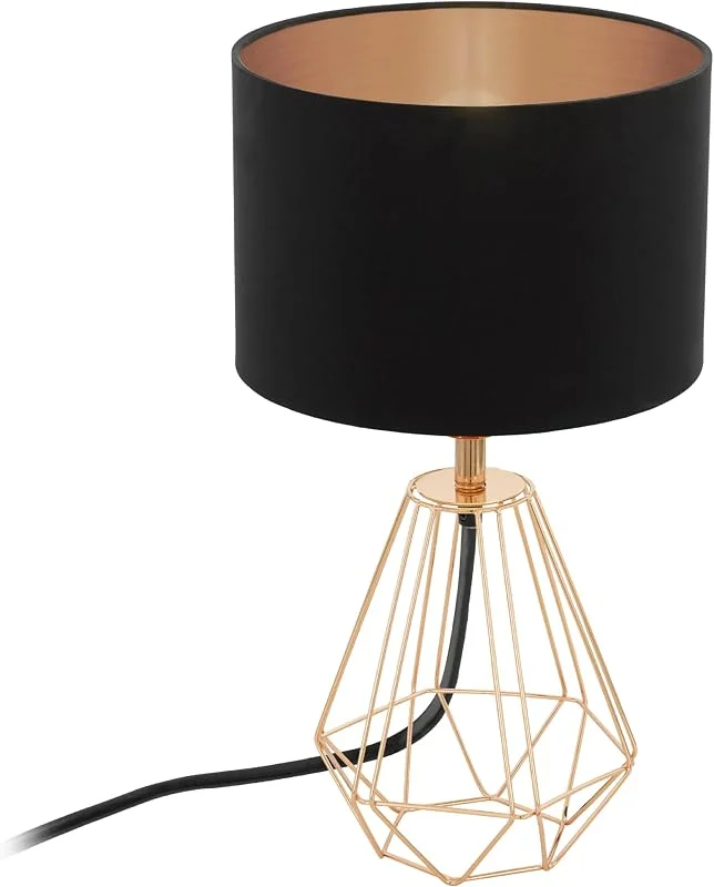 EGLO bordslampa CARLTON 2, vintage bordslampa med 1 ljuskälla — Smarta hem