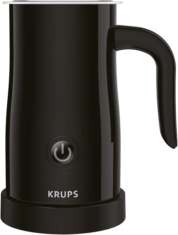 Krups Elektrisk mjölkskummare XL1008, upp till 150 ml skumkapacitet, Lätt att använda med en knapptryckning, 360 graders vridbar botten, automatisk avstängning, svart — Kök & Hushåll