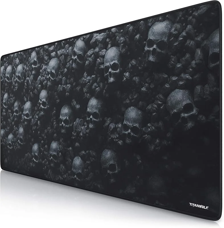 TITANWOLF – XXL musmatta Gaming Titanwolf 900 x 400 mm – XXL musmatta stort motiv – bordsunderlägg stor storlek – förbättrar precision och hastighet – även för Roccat Razer Logitech-mus och tangentbord — Datortillbehör