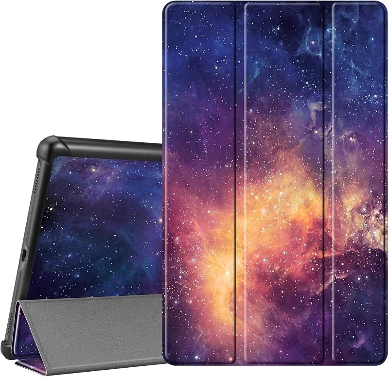 FINTIE Skal för Samsung Galaxy Tab A 10.1 2019 Skyddsfodral i Imiterat Läder, Tunt och Lätt, Tablettfodral med Ställfunktion för SM-T510, SM-T515, Galaxy — Mobil och surfplatta