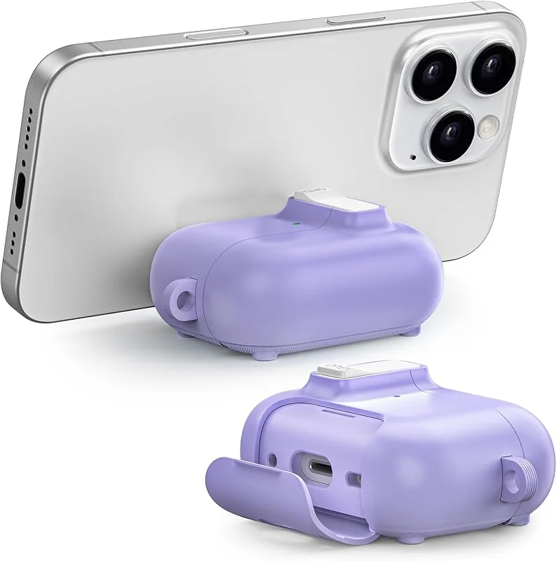 ORICO Fodral för AirPods Pro 2, stötsäkert mjukt silikonskyddsfodral, lila — Mobil och surfplatta