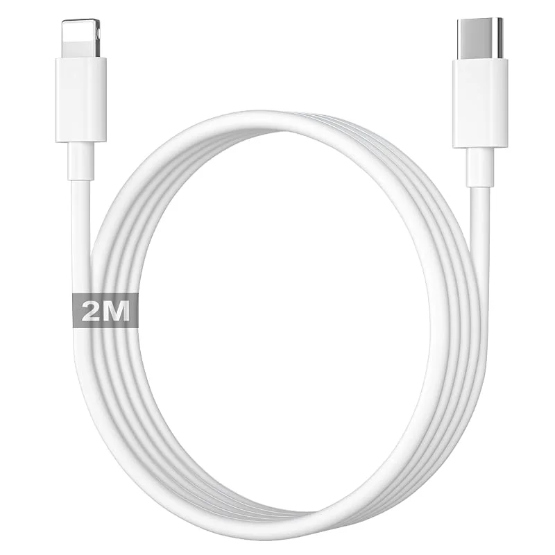 iPhone-laddningskabel 2M[Apple MFi-certifierad], USB C Lightning-kabel 2M — Mobil och surfplatta