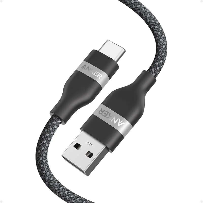 Anker USB A till USB-C Laddningskabel - 0, 9m Återvunnet Flätat Tyg för iPhone 16, 15-serien, MacBook Pro, Samsung Note20, iPad Air med mera — Mobil och surfplatta