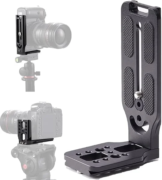 DSLR-Kamera L-Fäste Horisontell Vertikal Växling Snabbkopplingsplatta Kompatibel Med Canon Nikon Sony DJI Osmo Ronin Zhiyun Stativ Stabilisator Monopod — Portabel digital och ljud