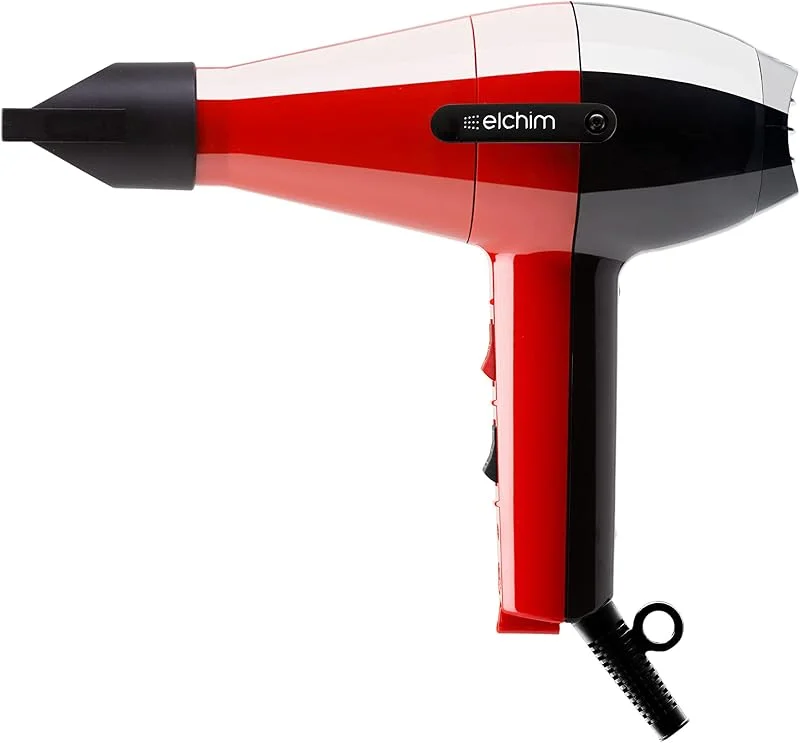Elchim Professionell hårtork 2001 HP röd, svart — Hårvård