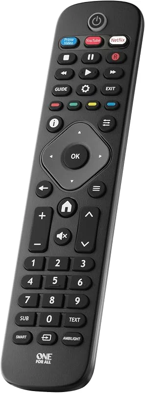 One For All URC4913 Fjärrkontroll till Philips, Svart — TV och streaming