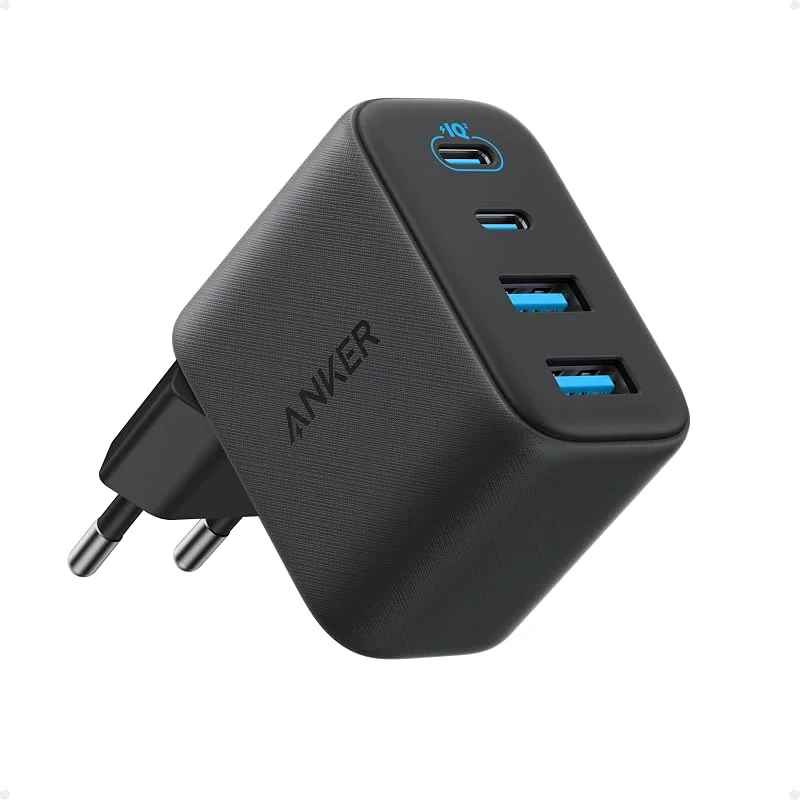 Anker Zolo 50W USB-C-laddare 4-portars med 2 USB-C och 2 USB-A, kompakt snabbladdare för iPhone 17 Pro Max, 16, 15, 14, 13, iPad, Pixel, Galaxy, MacBook (utan kabel) — Mobil och surfplatta