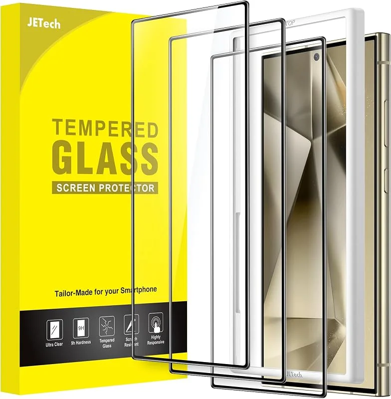JETech Heltäckande Skärmskydd för Samsung Galaxy S24 Ultra, 3-Pack — Mobil och surfplatta