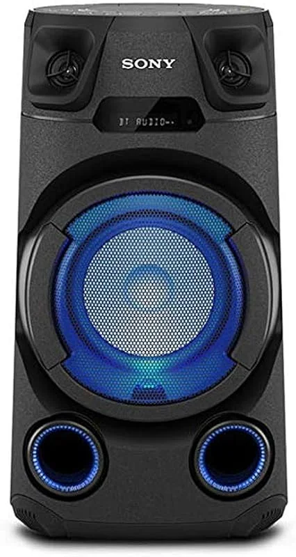 Sony MHC-V13 - Kraftfull och kompakt Partyhögtalare med Bluetooth och flerfärgat ljus - svart — Hörlurar och ljud