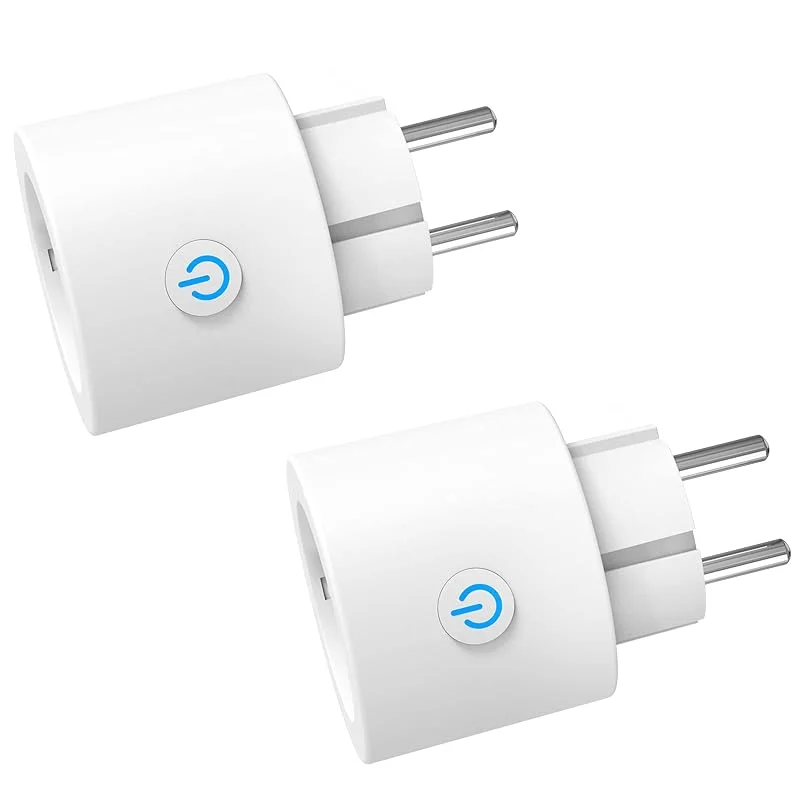 ANTELA Smart Plug 16A 3680 Watt Smarta Uttag med Energiövervakning, Smart Kontakt Kompatibel med Alexa, Google Home, Överbelstningsskydd, Fjärrstyrning, Scheman och Timers, 2, 4 GHz Wifi — Smarta hem