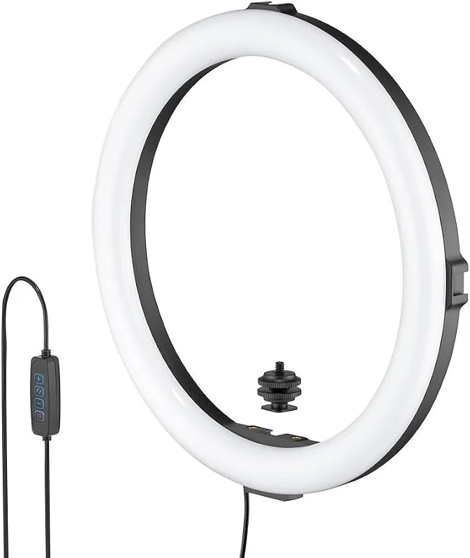 JOBY Beamo Ring Light 30 cm – stort LED selfieljus för mobiltelefon eller Kamera med 3 färgtemperaturer och 10 ljusstyrkenivåer, mobil, video, videobloggar, live-streamar, innehållsskapande, smink — Mobil och surfplatta