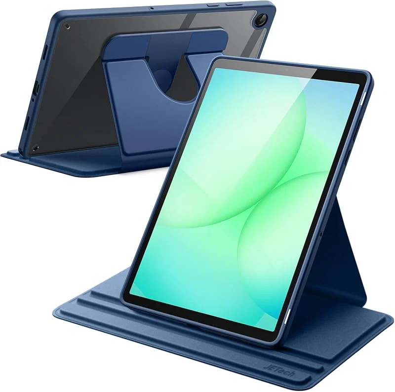JETech Roterande Fodral för Samsung Galaxy Tab A11 Plus, Marin — Mobil och surfplatta