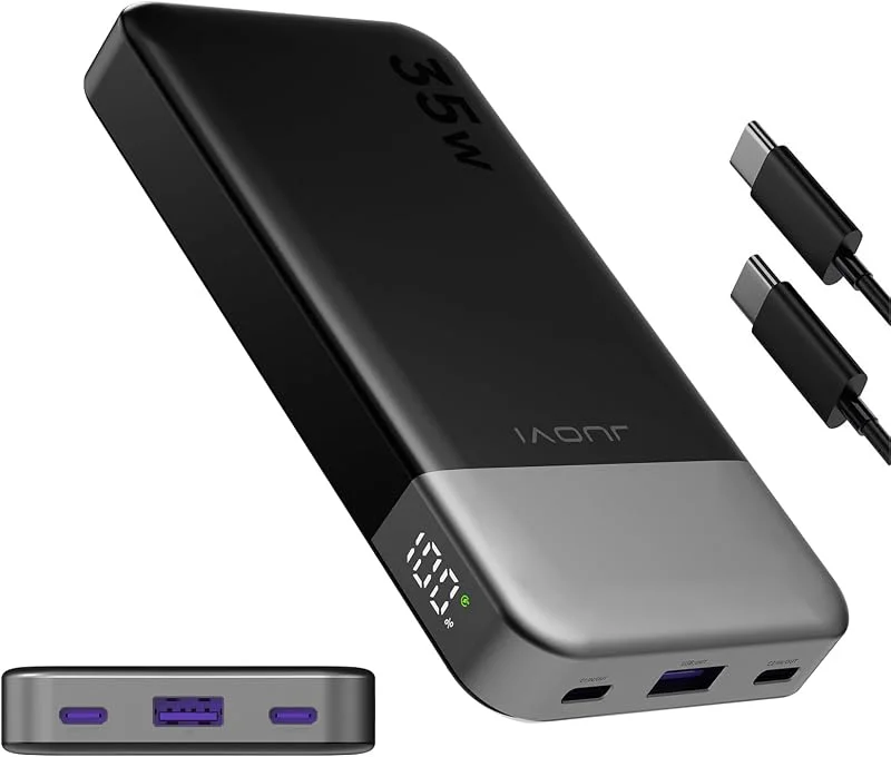 JUOVI Power Bank 10000mAh 35W Portable Charger — Mobil och surfplatta
