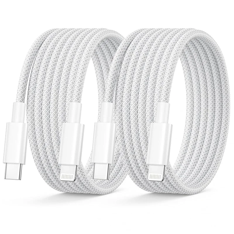 USB C till Lightning Kabel 2M 2Pack, MFi Laddningskabel för iPhone (Vit) — Mobil och surfplatta