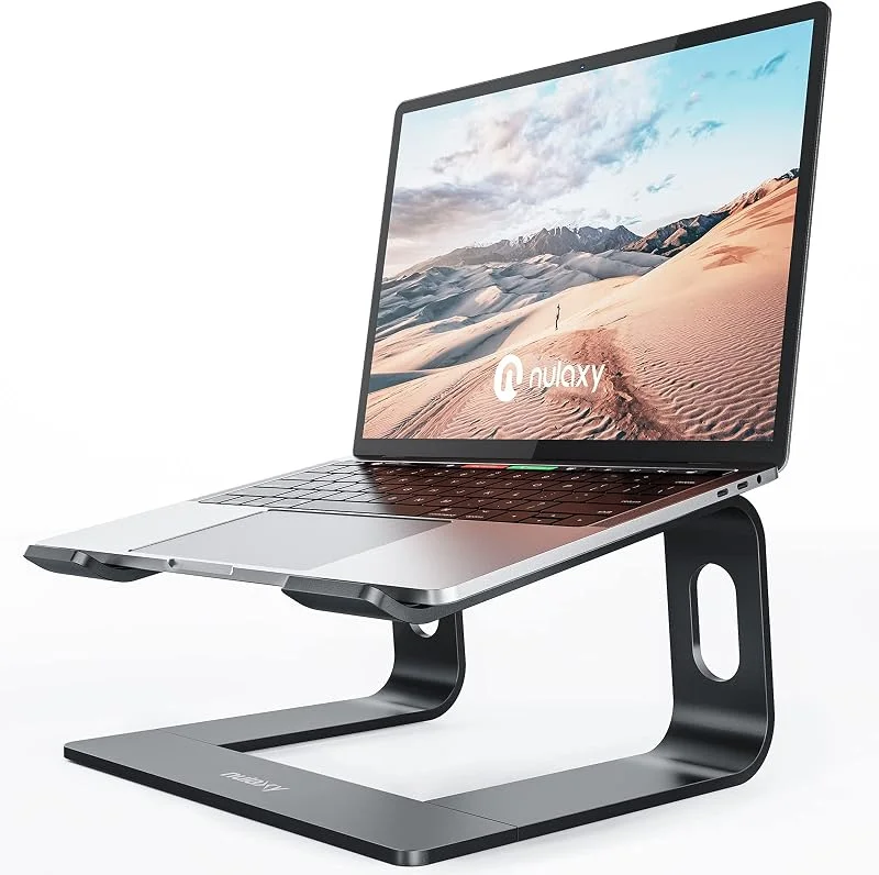 Nulaxy Avtagbart ergonomiskt laptopställ av aluminium, kompatibelt med MacBook Air Pro, Dell XPS, HP, Lenovo och andra märken med en skärm på 10–15, 6 tum — Datortillbehör