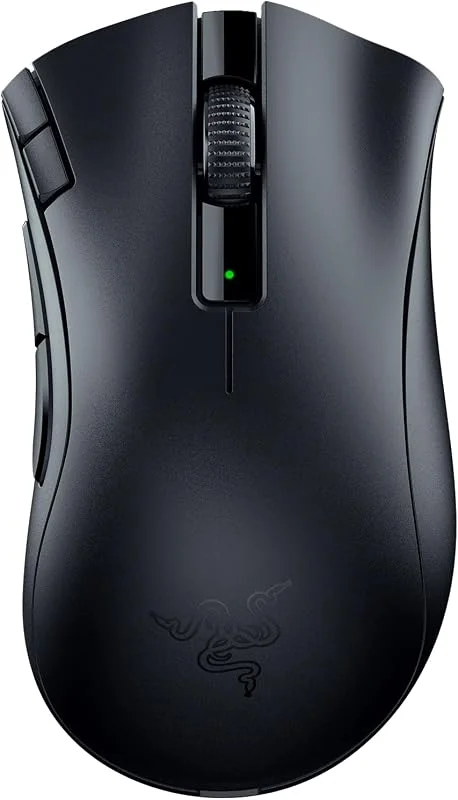 Razer DeathAdder V2 X HyperSpeed - Ergonomisk mus för trådlöst spel (235 timmars batteritid, trådlös HyperSpeed, optisk sensor 14K DPI, mekaniska omkopplare Gen-2) Svart — Datortillbehör