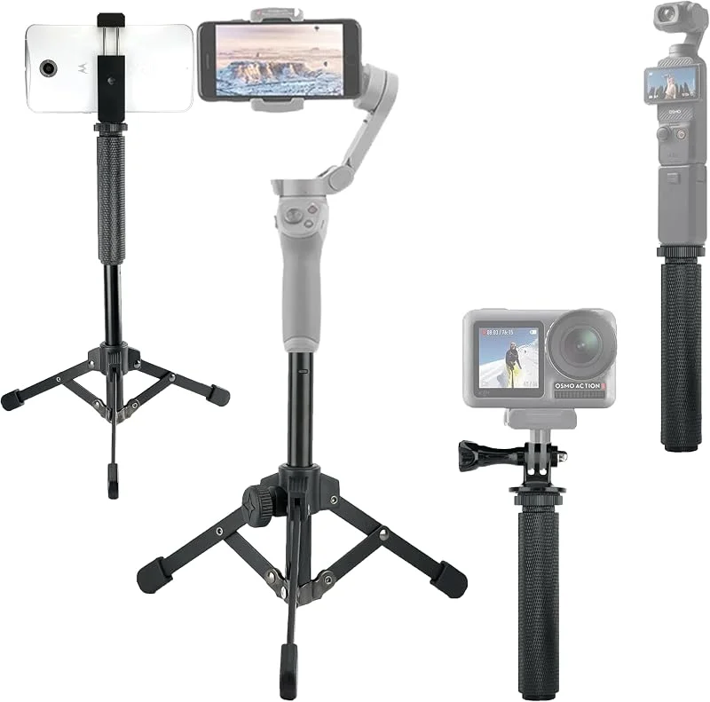 Bärbart stativ och selfie-stick kit för DJI Osmo Mobile SE 7P 7 6 5 4, Osmo-Pocket 3 2 1, Osmo actionkamera 5 pro 4 3 2 1 — Mobil och surfplatta