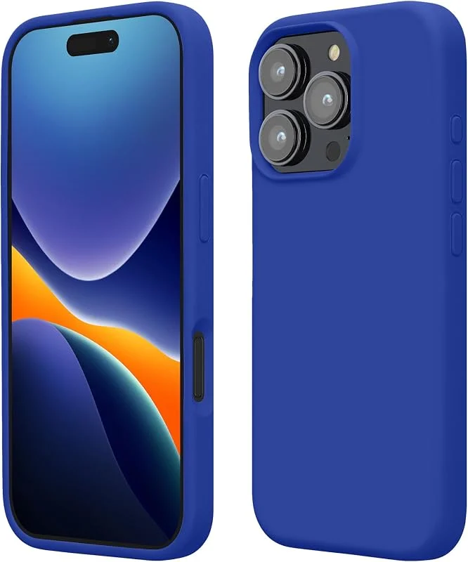 kwmobile fodral kompatibelt med Apple iPhone 16 Pro fodral – TPU silikon telefonskydd med mjuk finish – Östersjöblå — Mobil och surfplatta