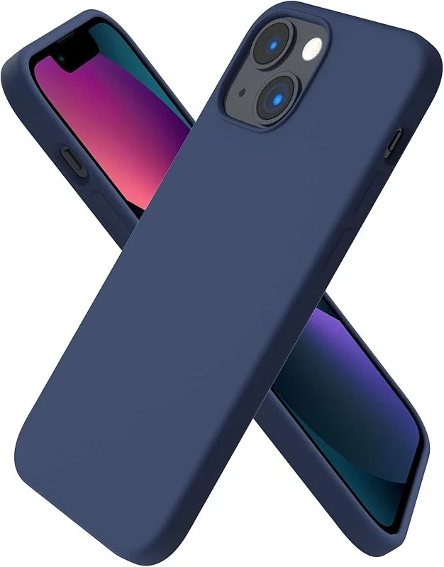 ORNARTO för iPhone 13 mini fodral 5, 4 tum, smalt flytande silikonfodral — Mobil och surfplatta