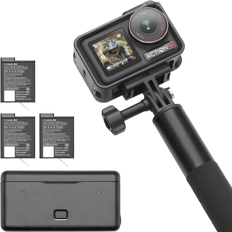 DJI Osmo Action 5 Pro äventyrskombination, 4K-actionkamera för resa, vlogg — Portabel digital och ljud