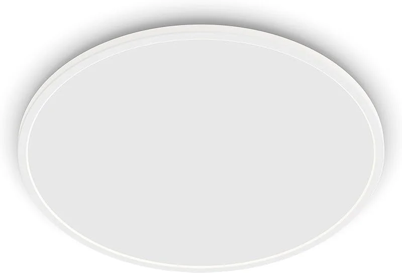 Philips SuperSlim Ceiling - 15W, 4000 Kelvin, Vit, IP54, utomhusbelysning (taklampa) för terass, altan och balkong, LED, modern design — Smart belysning